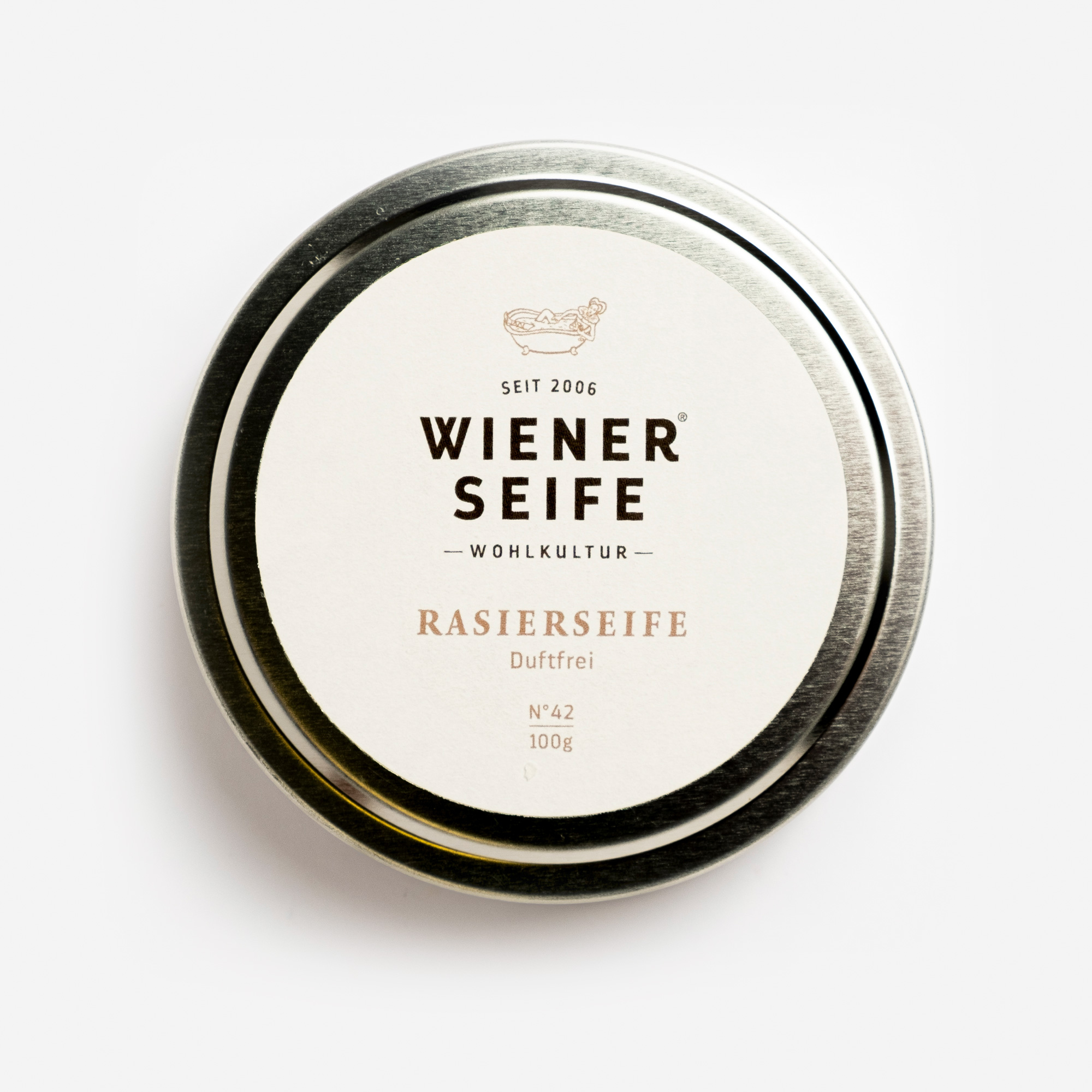Rasierseife Duftfrei N°42, Dose