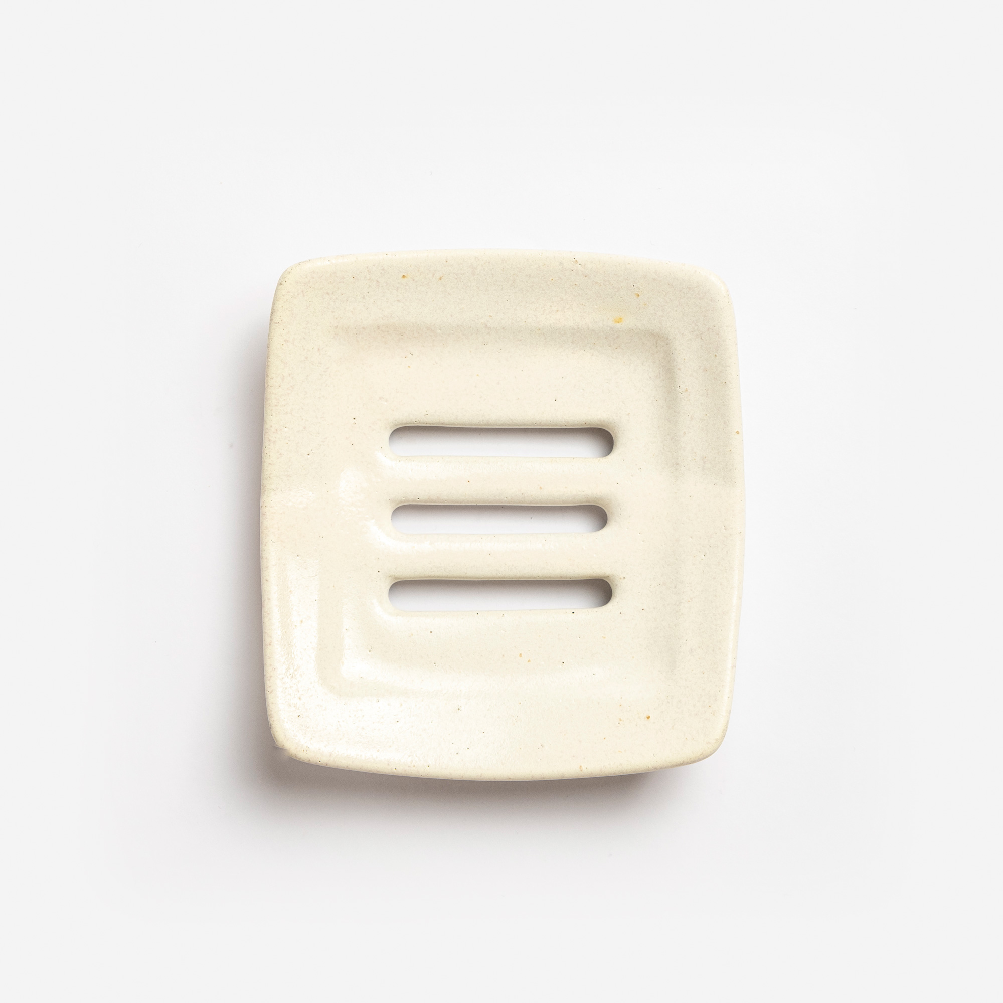 Seifenablage Keramik weiß