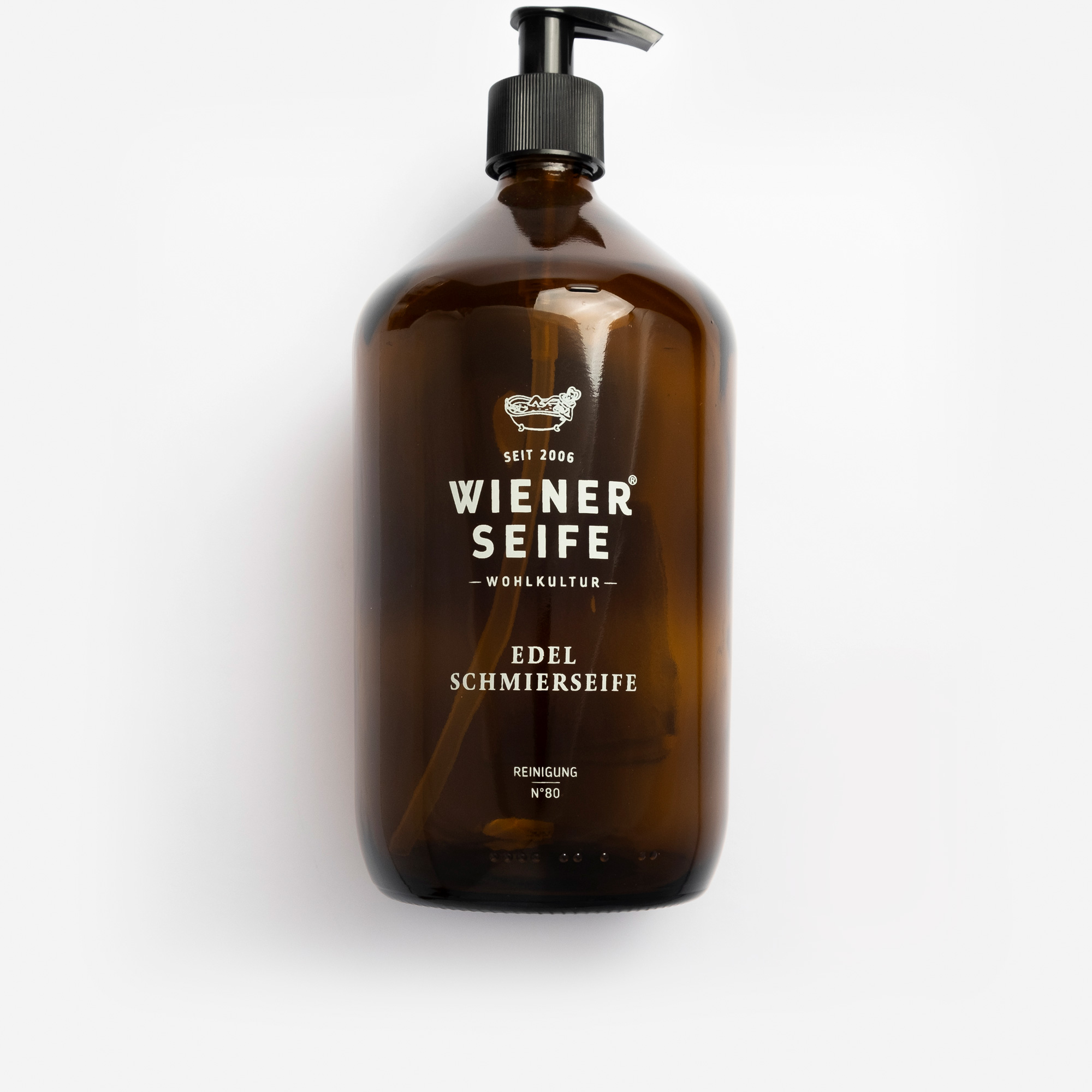 Glas-Dispenser für Edel Schmierseife N°80 Glas-Dispenser für Edel Schmierseife N°80